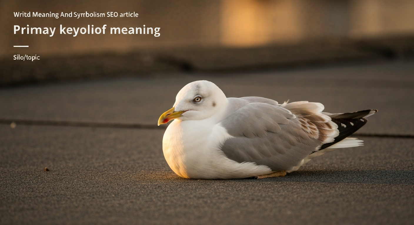Gull loafing on a rooftop in a rounded posture with one leg tucked.